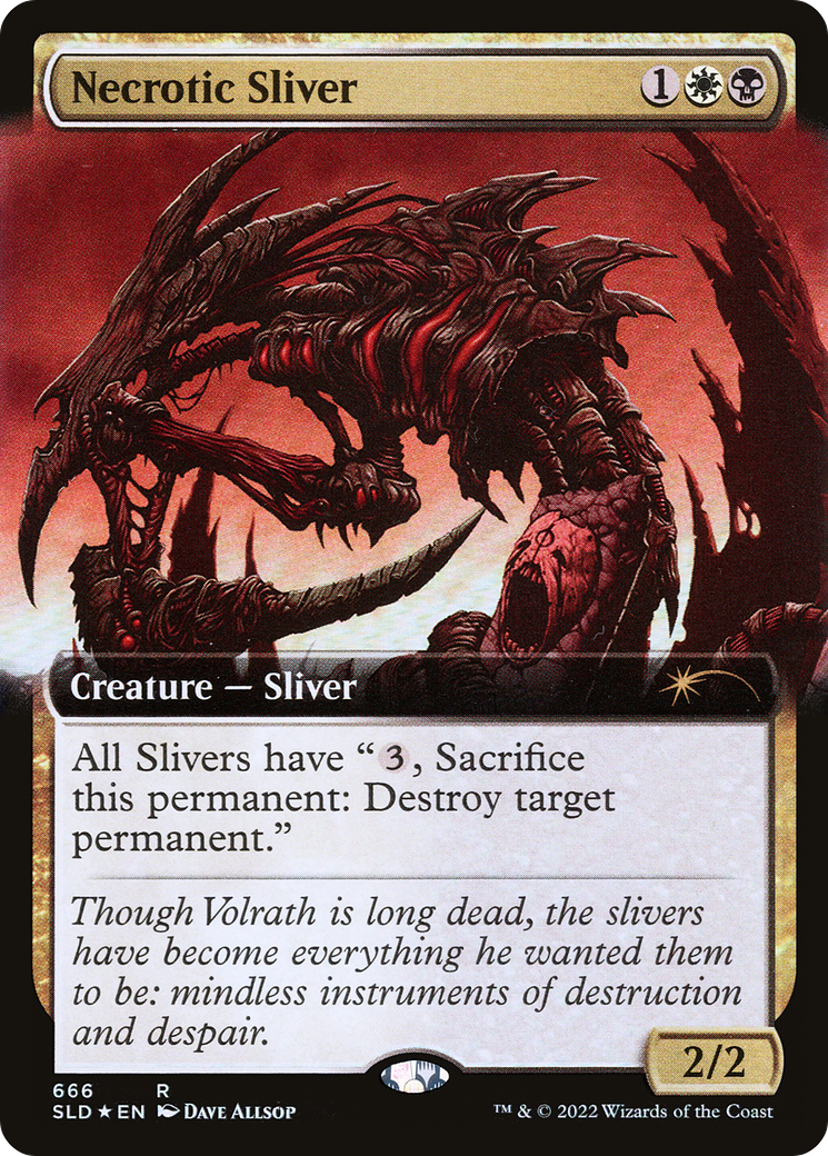 Necrotic Sliver (Extended Art) [Secret Lair Drop Promos] - Trinity Hobby