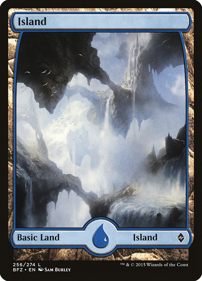 Island (256) (Full Art) [Battle for Zendikar] - Trinity Hobby