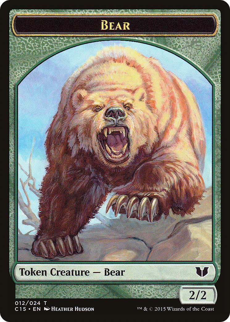 Bear // Spider Double-Sided Token [Commander 2015 Tokens] - Trinity Hobby