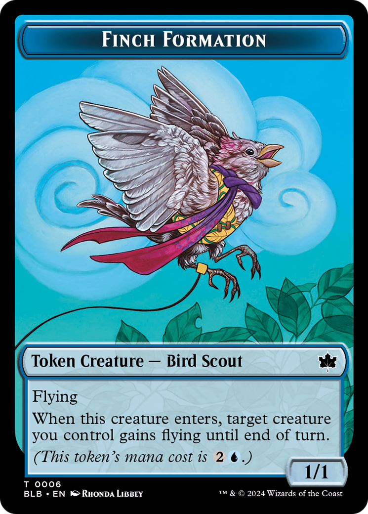 Finch Formation  (BLB-006) - [Bloomburrow Tokens] - Trinity Hobby