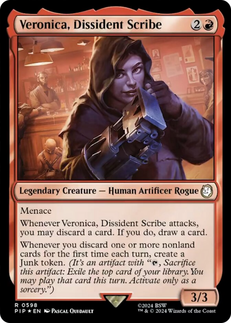 Veronica, Dissident Scribe (Surge Foil) [Fallout] - Trinity Hobby