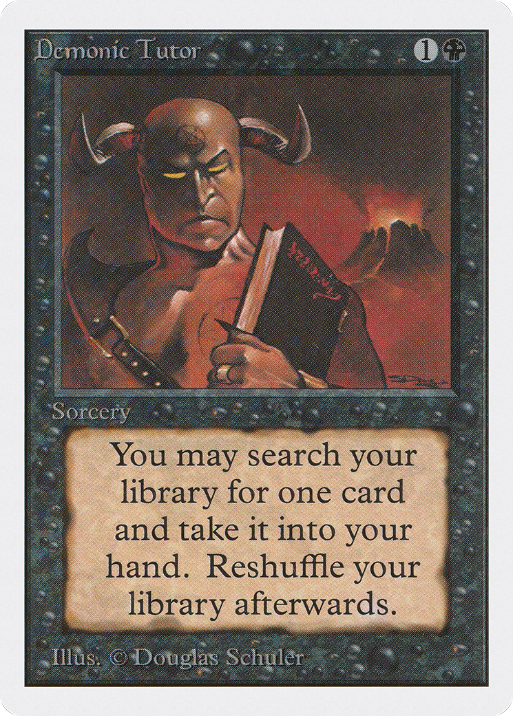 Demonic Tutor [Unlimited Edition] - Trinity Hobby