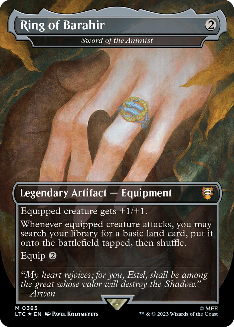 Ring of Barahir - Sword of the Animist (Surge Foil Realms and Relics) [The Lord of the Rings: Tales of Middle-Earth Commander] - Trinity Hobby