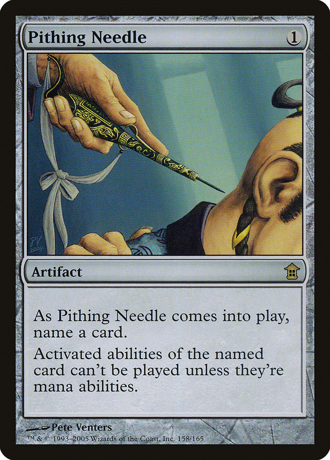 Pithing Needle [Saviors of Kamigawa] - Trinity Hobby