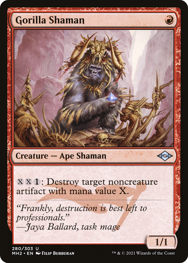 Gorilla Shaman [Etched Foil]  (MH2-280) - [Modern Horizons 2] - Trinity Hobby