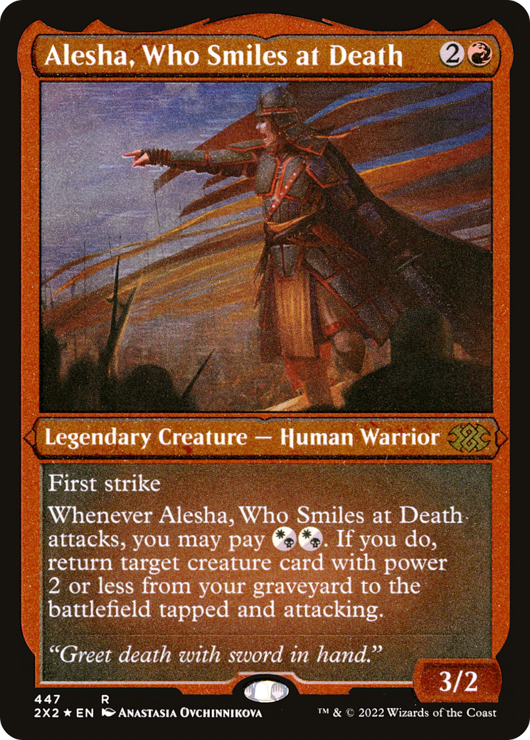 Alesha, Who Smiles at Death (Foil Etched)  [Foil]  (2X2-447) - [Double Masters 2022] - Trinity Hobby