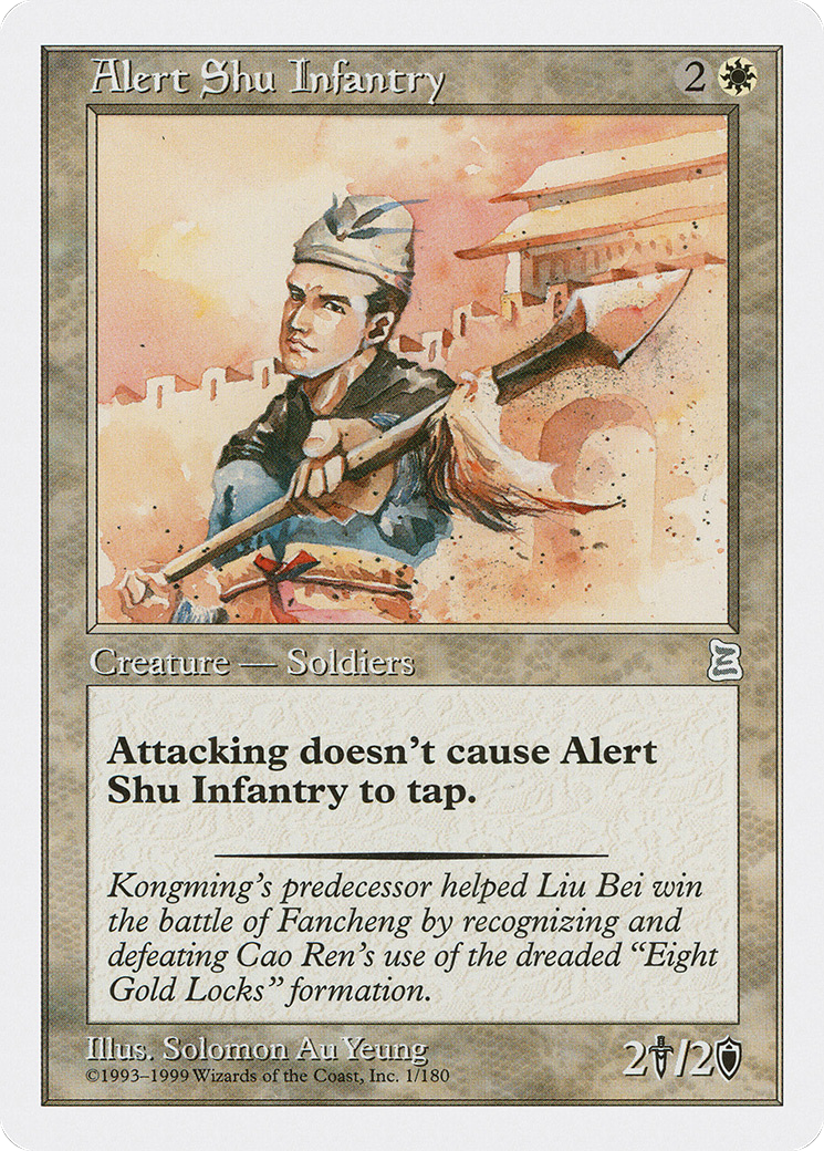 Alert Shu Infantry [Portal Three Kingdoms] - Trinity Hobby