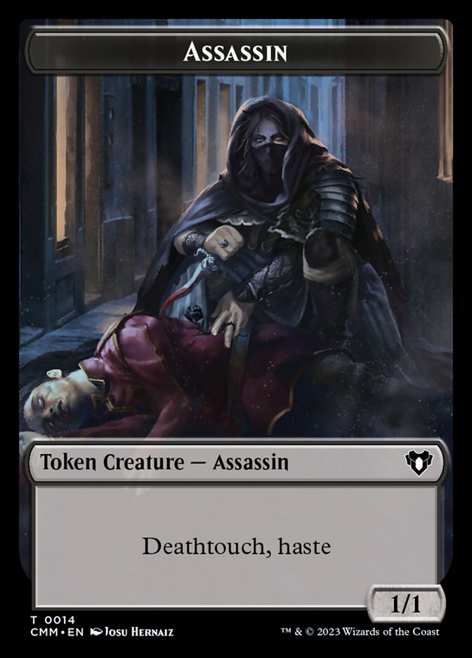 Treasure // Assassin Double-Sided Token [Commander Masters Tokens] - Trinity Hobby