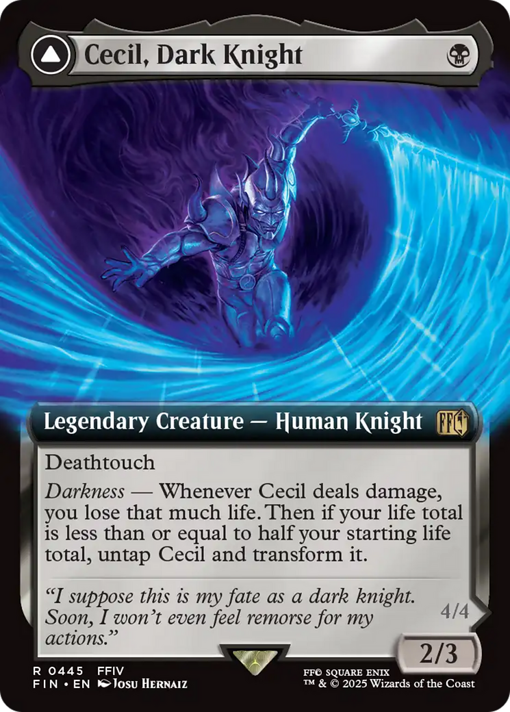 Cecil, Dark Knight (Extended Art)  (FIN-445) - [FINAL FANTASY]: (Extended Art) - Trinity Hobby