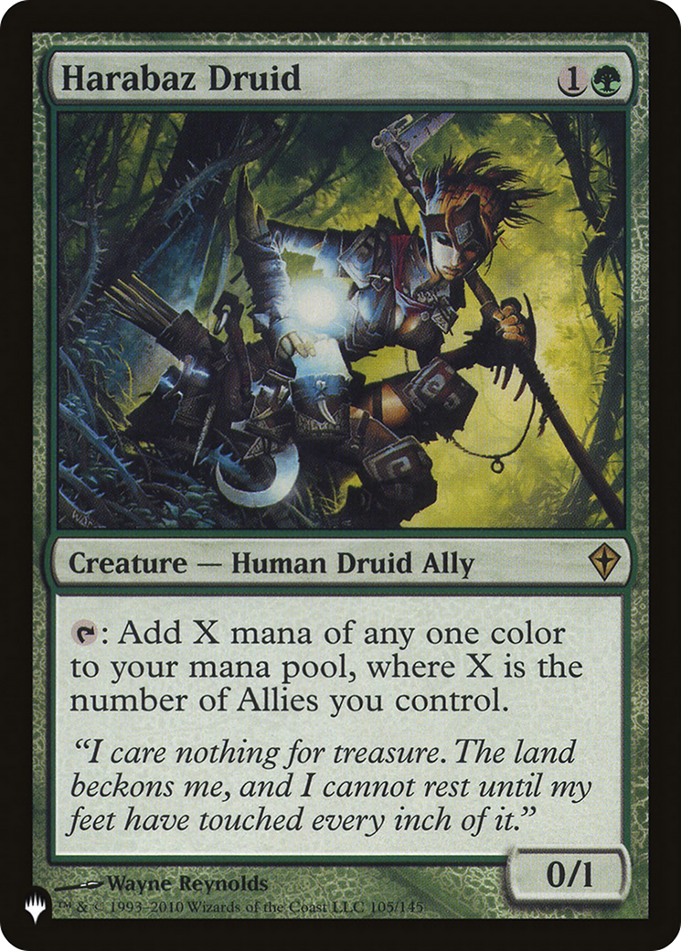 Harabaz Druid (WWK) (LIST-105) - [The List Reprints]