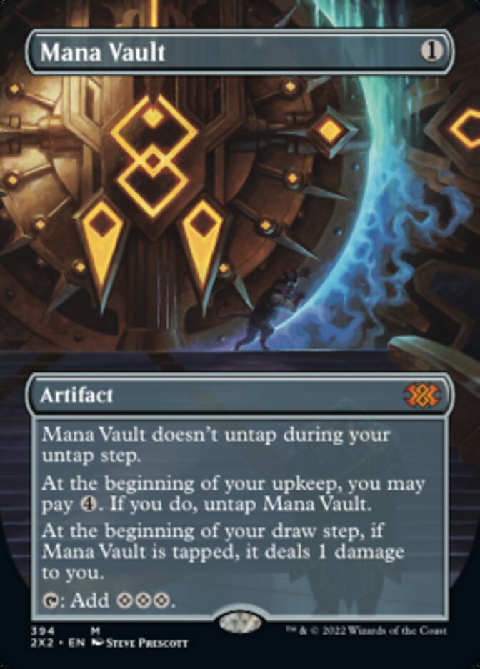 Mana Vault (Borderless Alternate Art) [Double Masters 2022] - Trinity Hobby