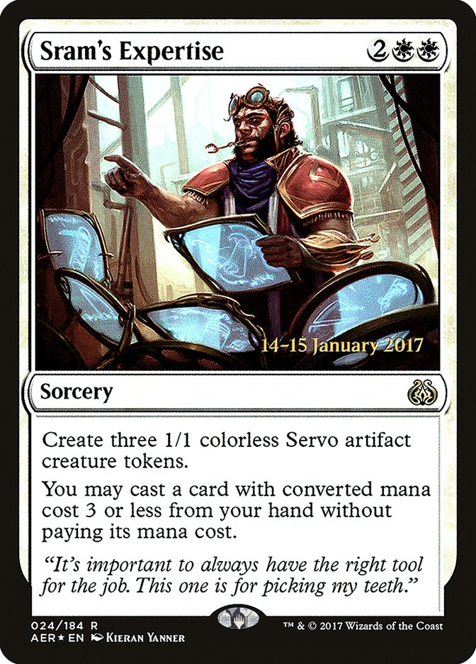 Sram's Expertise [Aether Revolt Prerelease Promos] - Trinity Hobby