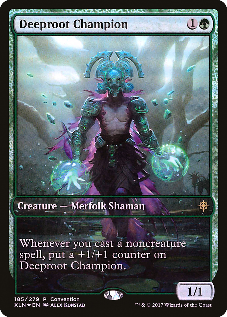 Deeproot Champion (Convention) (Full Art) [Ixalan Promos] - Trinity Hobby