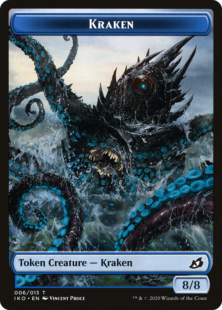 Kraken  [Foil]  (IKO-006) - [Ikoria: Lair of Behemoths Tokens] - Trinity Hobby