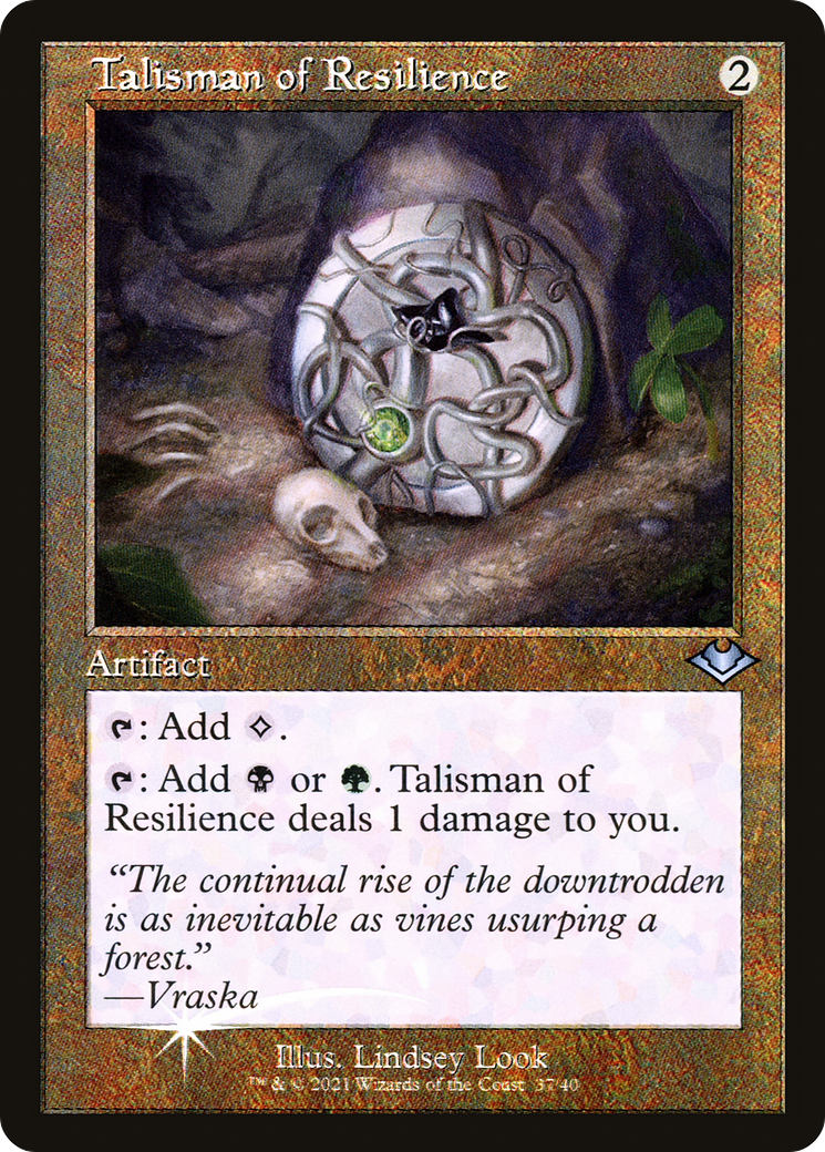 Talisman of Resilience [Etched Foil]  (MH1-037) - [Modern Horizons 1 Timeshifts] - Trinity Hobby