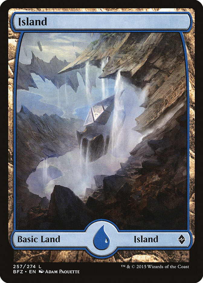 Island (257) (Full Art) [Battle for Zendikar] - Trinity Hobby
