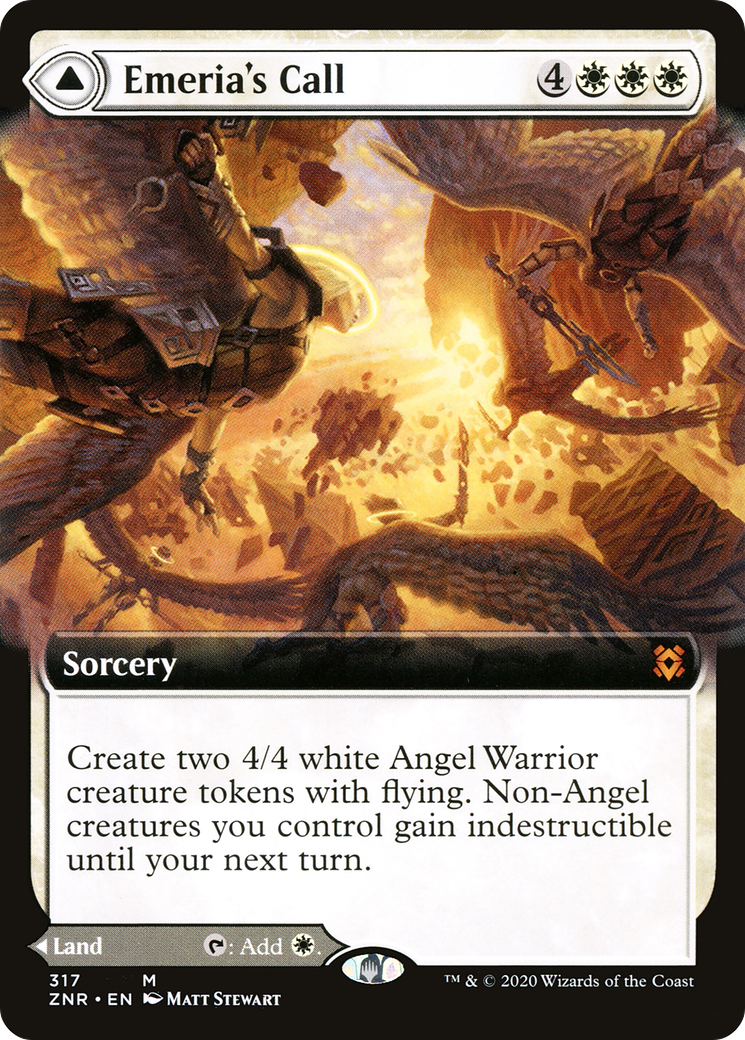 L'appel d'Emeria // Emeria, Skyclave brisé (Art étendu) [Zendikar Rising] 
