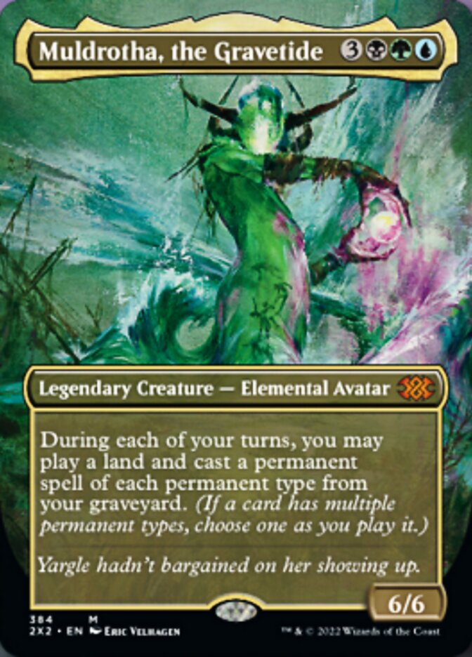 Muldrotha, the Gravetide (Borderless Alternate Art) [Double Masters 2022] - Trinity Hobby
