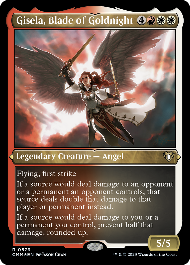 Gisela, Blade of Goldnight (Foil Etched) [Commander Masters] - Trinity Hobby