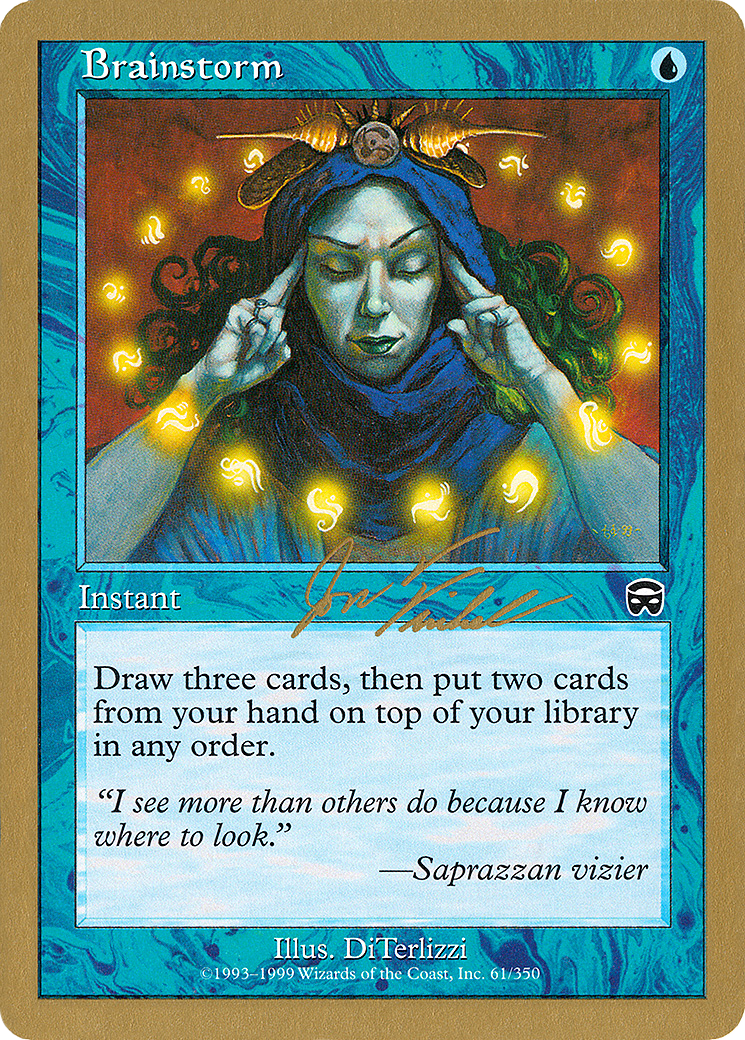Brainstorm (Jon Finkel) [World Championship Decks 2000] - Trinity Hobby