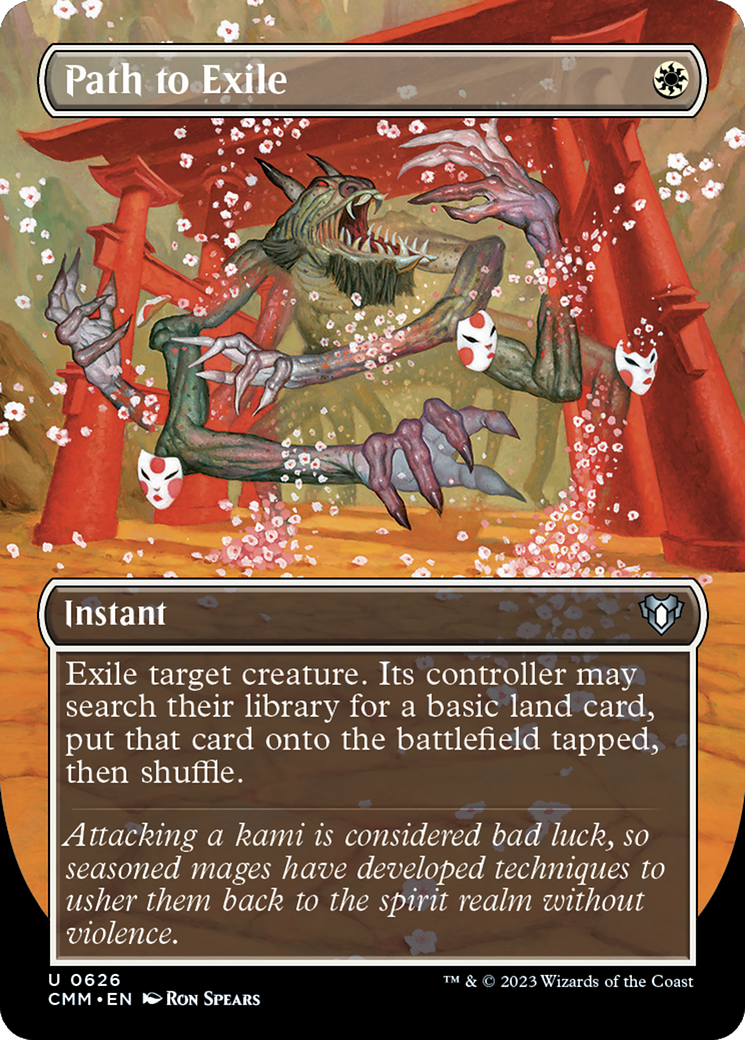 Path to Exile (Borderless Alternate Art) [Commander Masters] - Trinity Hobby