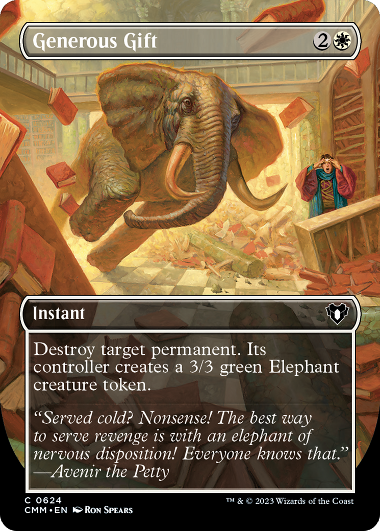 Generous Gift (Borderless Alternate Art) [Commander Masters] - Trinity Hobby