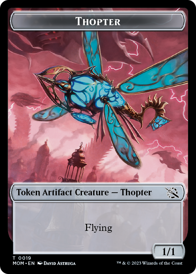 Treasure (21) // Thopter Double-Sided Token [March of the Machine Tokens] - Trinity Hobby