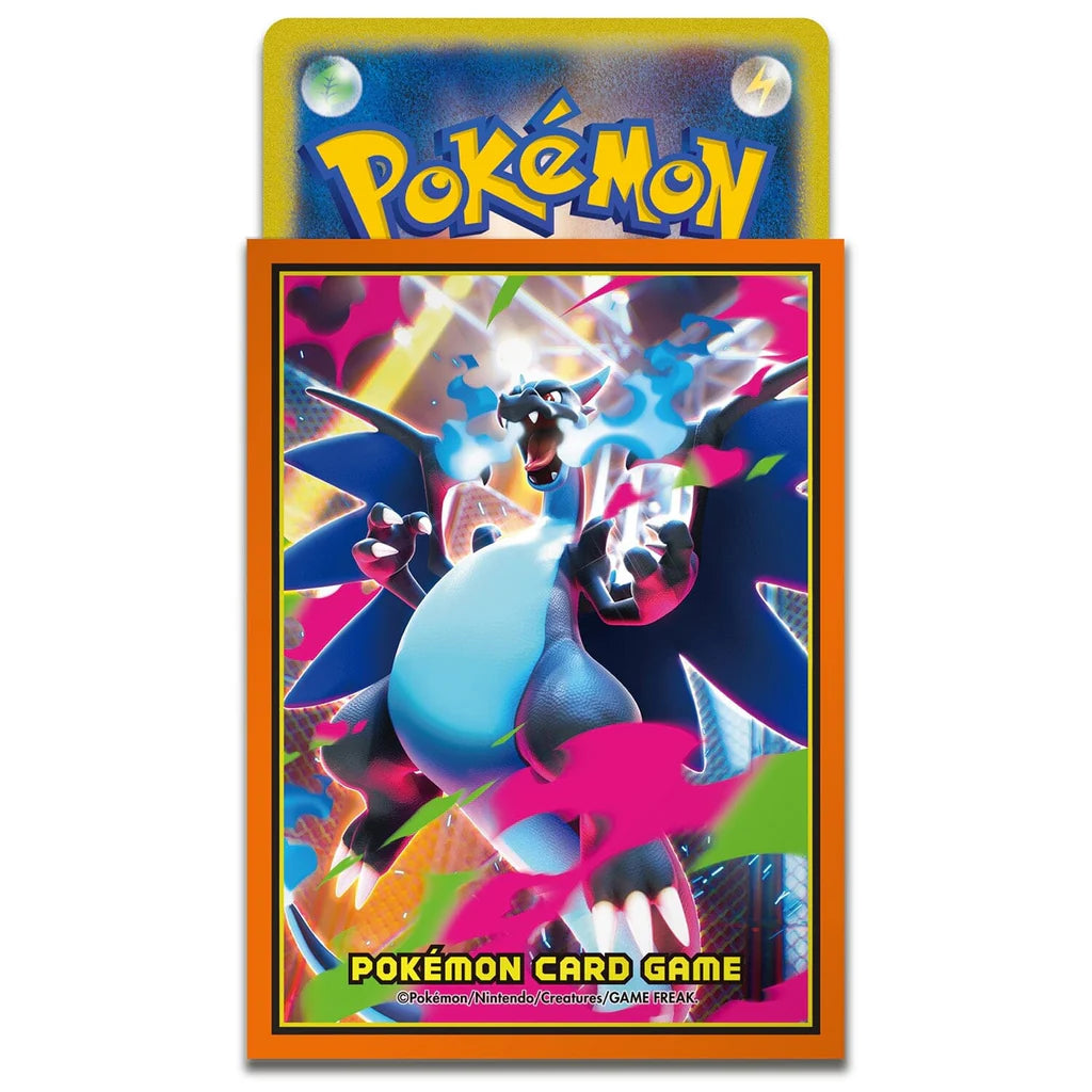 Card Sleeves - Mega Charizard X (0120-330-362) (64-Pack) (Pokemon Center Japan Exclusive) - Trinity Hobby