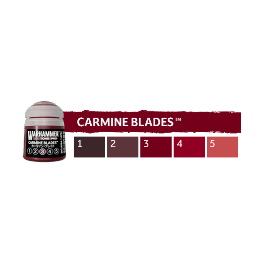 Warhammer Tone Pro: Carmine Blades (Set of 5) - Trinity Hobby