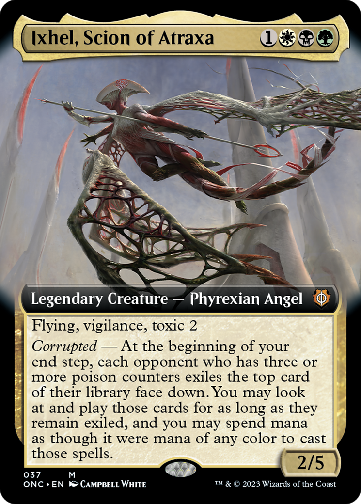 Ixhel, Scion of Atraxa (Extended Art) [Phyrexia: All Will Be One Commander] - Trinity Hobby