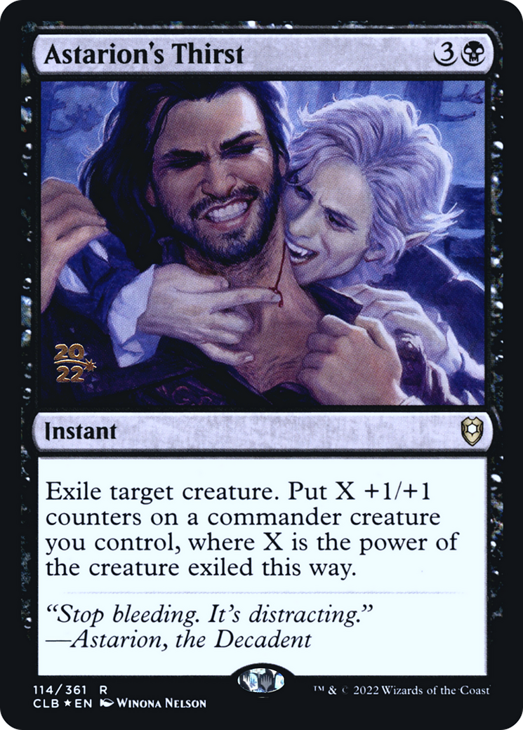 Astarion's Thirst [Commander Legends: Battle for Baldur's Gate Prerelease Promos] - Trinity Hobby