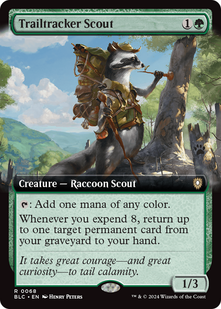 Trailtracker Scout (Extended Art) [Bloomburrow Commander] - Trinity Hobby