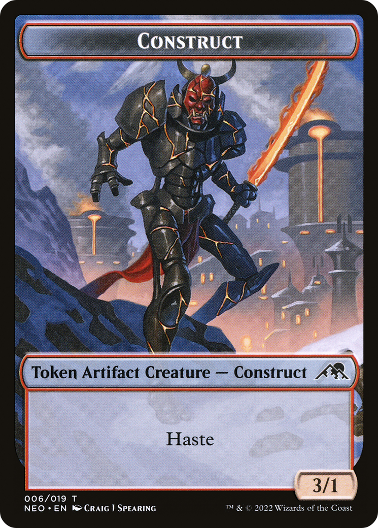 Construct  [Foil]  (NEO-006) - [Kamigawa: Neon Dynasty Tokens] - Trinity Hobby
