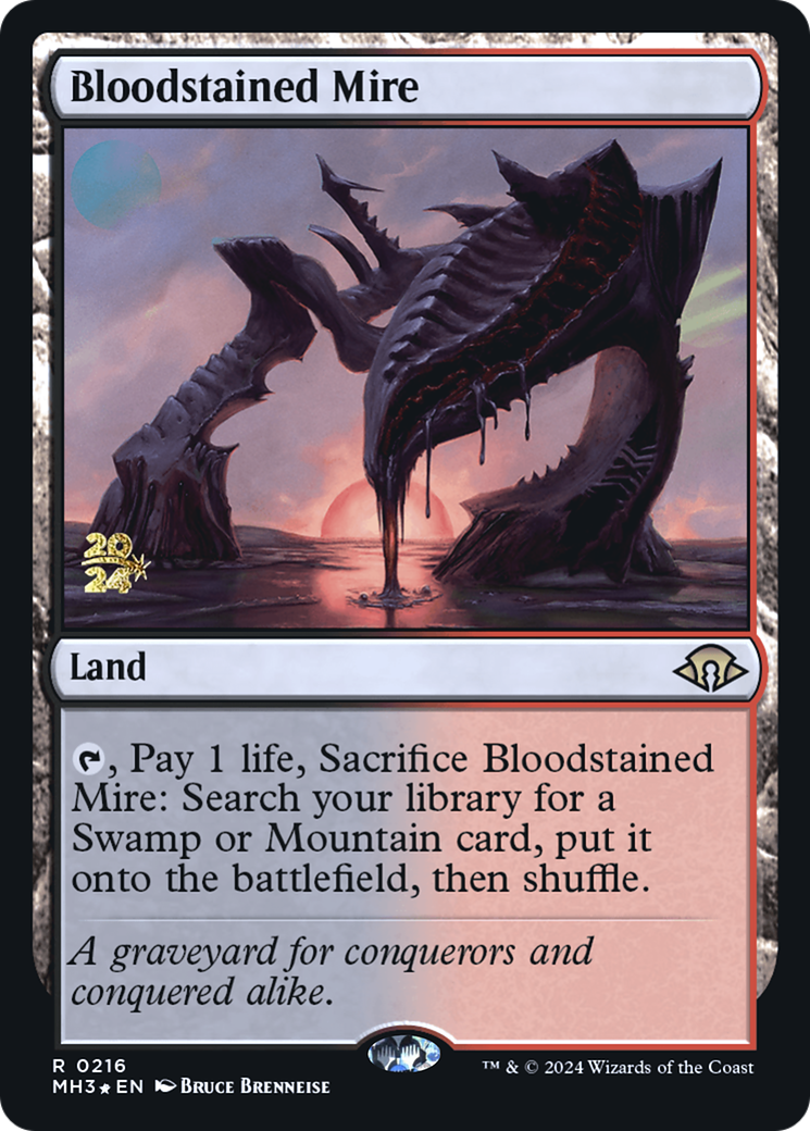 Bloodstained Mire [Modern Horizons 3 Prerelease Promos] - Trinity Hobby