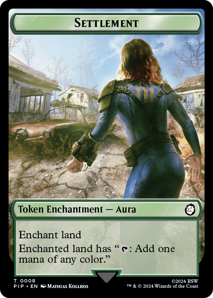 Junk // Settlement Double-Sided Token [Fallout Tokens] - Trinity Hobby