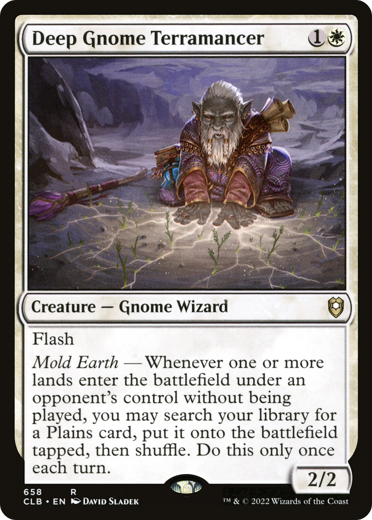 Deep Gnome Terramancer [Commander Legends: Battle for Baldur's Gate] - Trinity Hobby