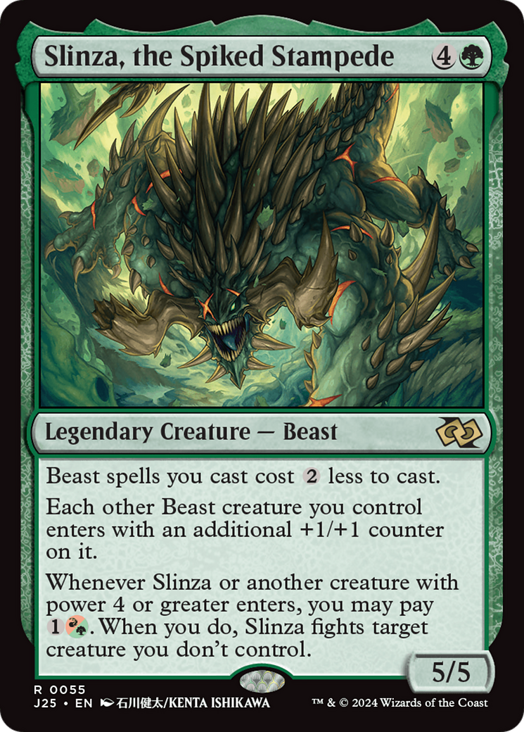 Slinza, the Spiked Stampede (Anime) [Foundations Jumpstart] - Trinity Hobby