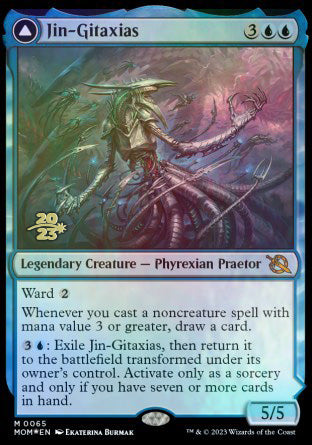 Jin-Gitaxias // The Great Synthesis [March of the Machine Prerelease Promos] - Trinity Hobby