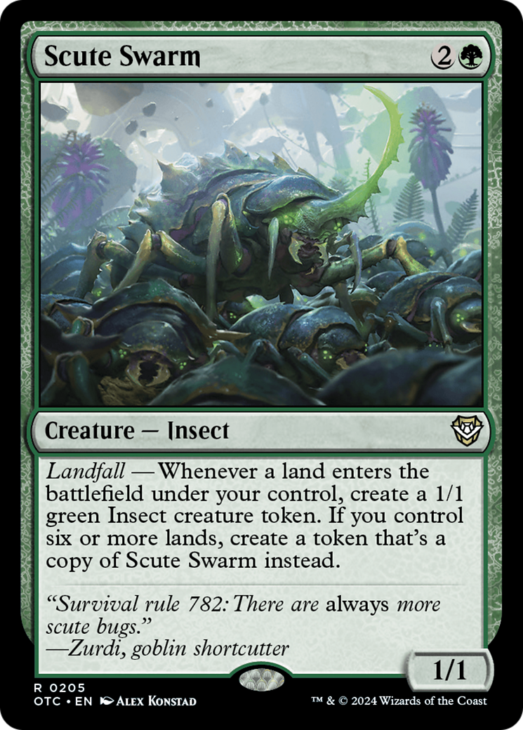 Scute Swarm [Outlaws of Thunder Junction Commander] - Trinity Hobby