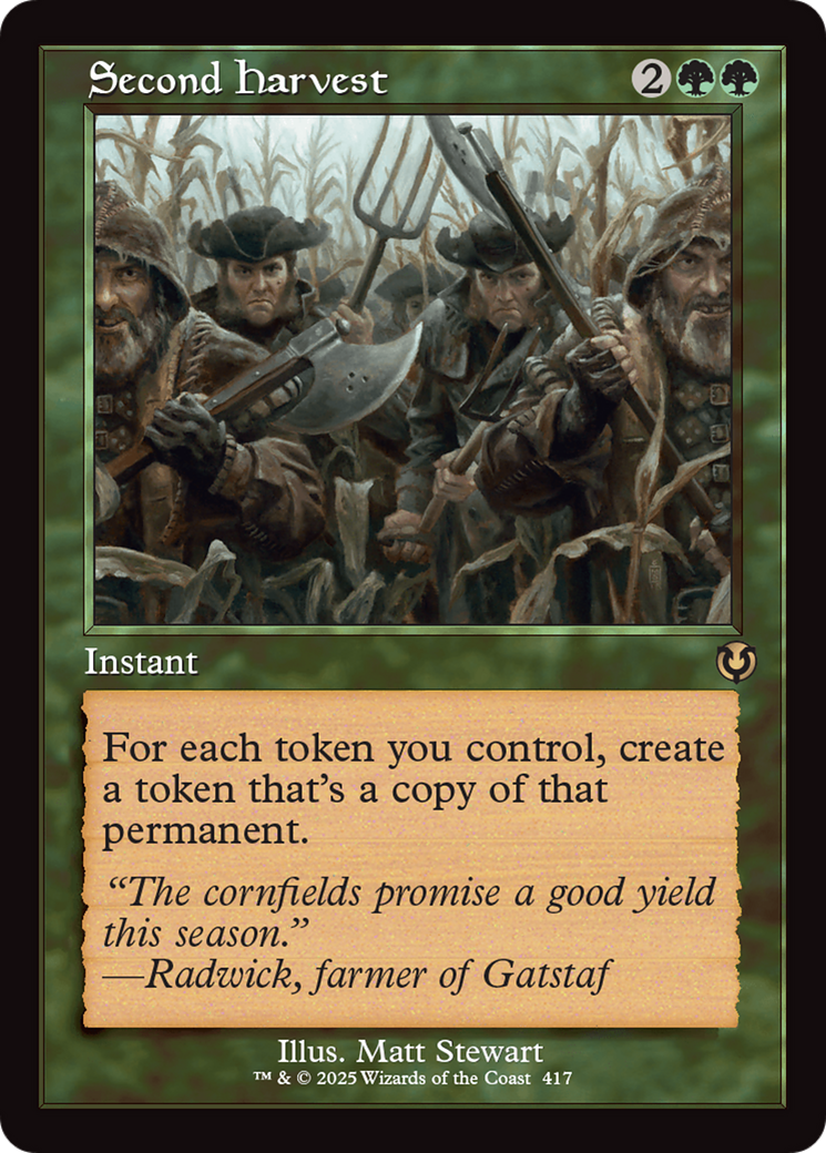 Second Harvest (Retro Frame) [Innistrad Remastered] - Trinity Hobby