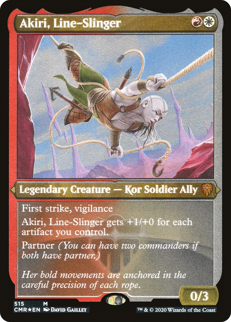 Akiri, Line-Slinger (Etched) [Commander Legends] - Trinity Hobby