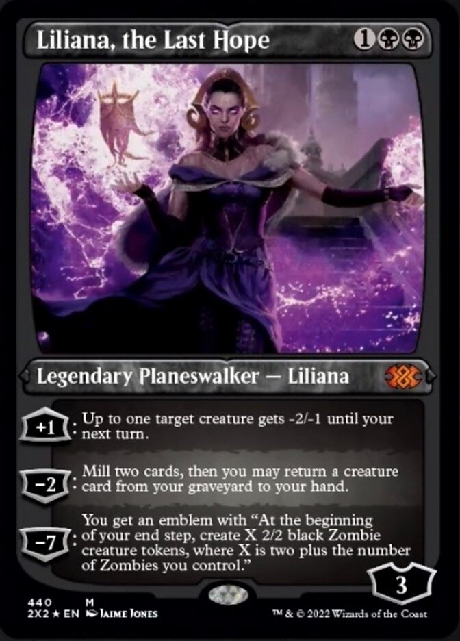 Liliana, the Last Hope (Foil Etched) [Double Masters 2022] - Trinity Hobby