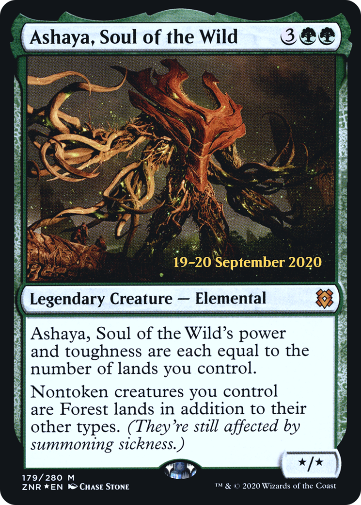 Ashaya, Soul of the Wild [Zendikar Rising Prerelease Promos] - Trinity Hobby