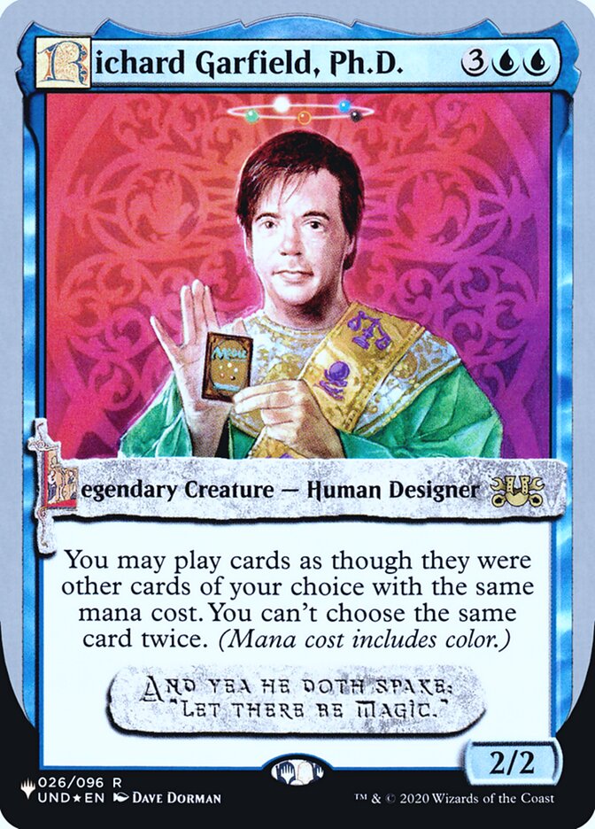 Richard Garfield, Ph.D. (Unfinity Foil Edition) [The List] - Trinity Hobby