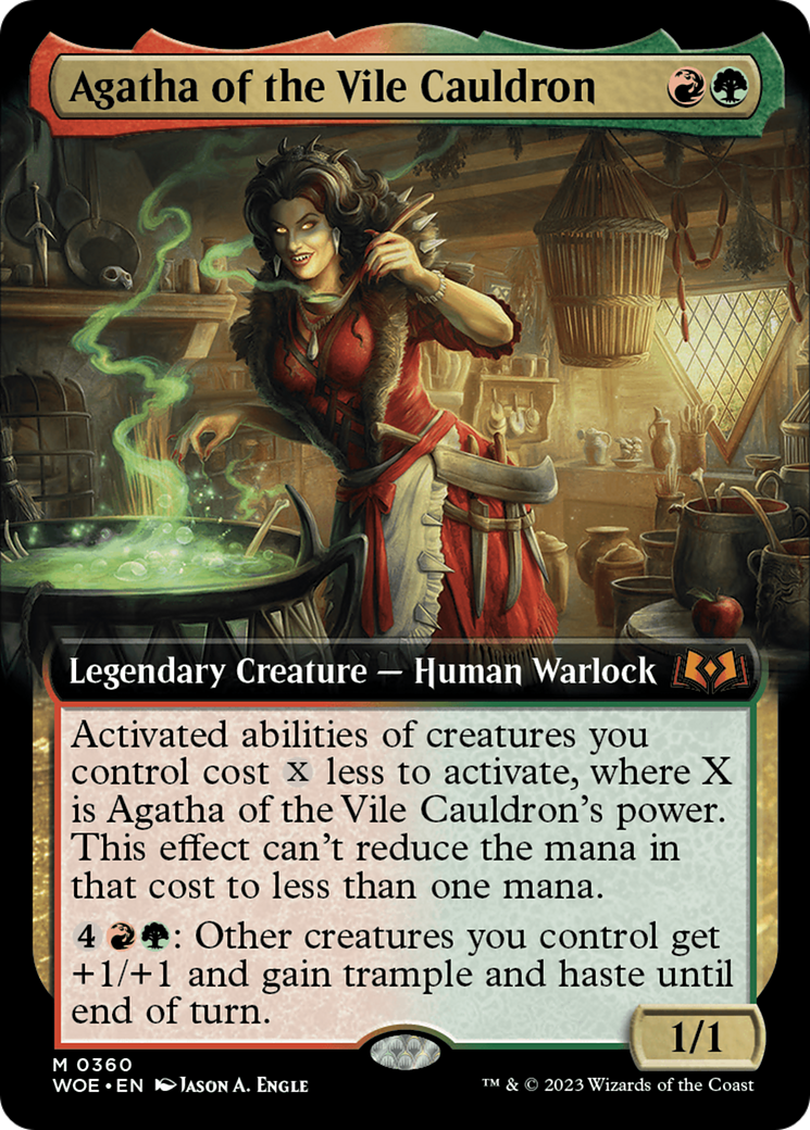 Agatha of the Vile Cauldron (Extended Art) [Wilds of Eldraine] - Trinity Hobby