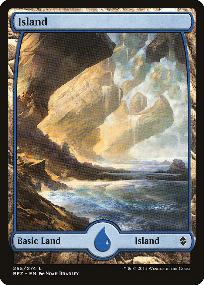 Island (255) (Full Art) [Battle for Zendikar] - Trinity Hobby