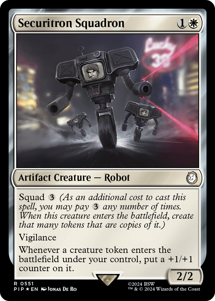 Securitron Squadron (Surge Foil) [Fallout] - Trinity Hobby