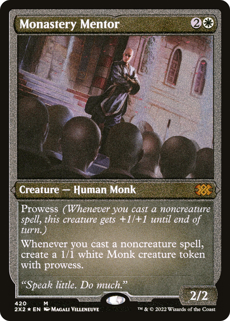 Monastery Mentor  [Foil]  (2X2-420) - [Double Masters 2022] - Trinity Hobby