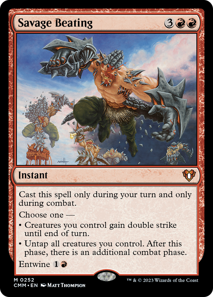 Savage Beating [Commander Masters] - Trinity Hobby