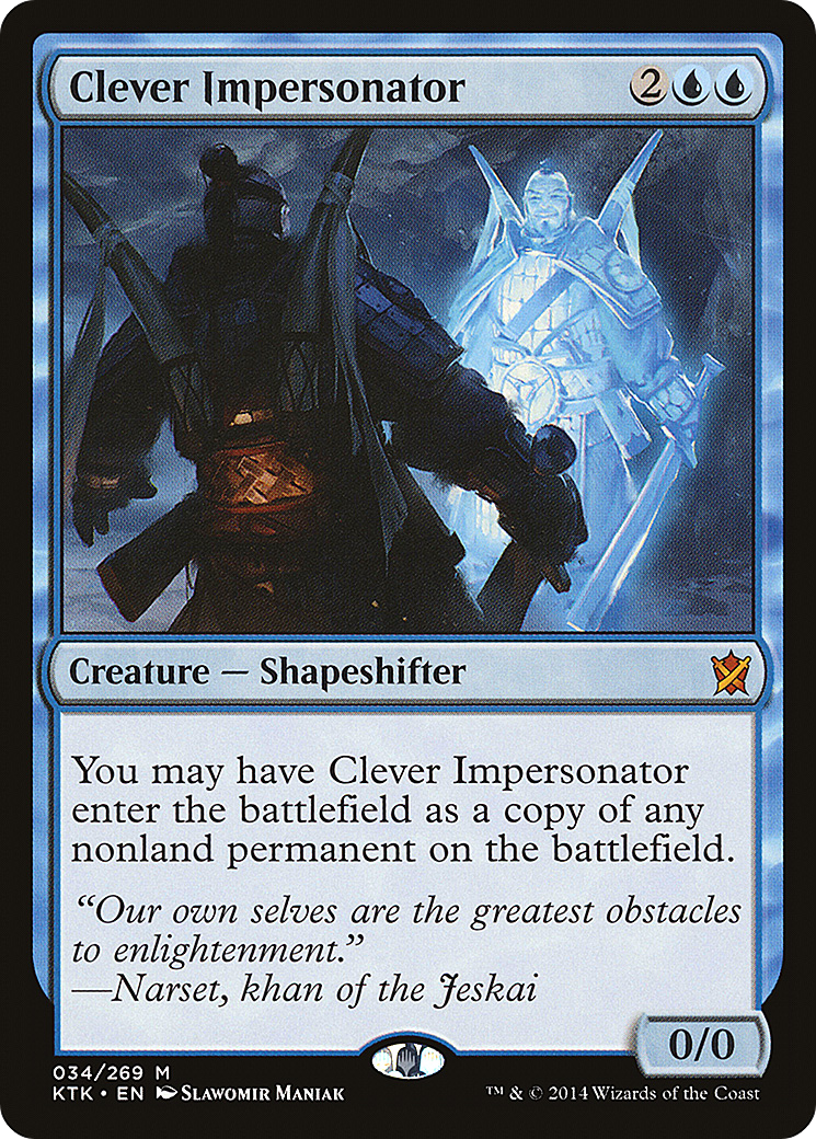 Clever Impersonator [Khans of Tarkir] - Trinity Hobby